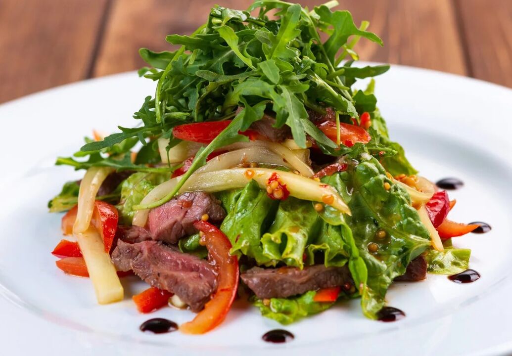 Kalfs en groentesalade