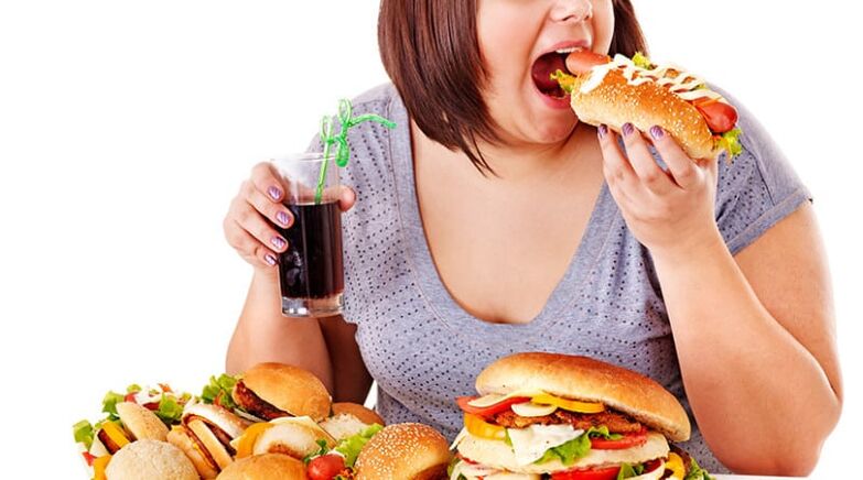 ongezond voedsel voor diabetes type 2